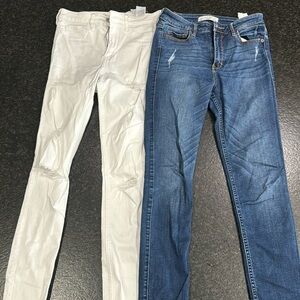 UEC skinny jeans from hollister and Abercrombie and Fitch